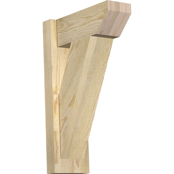 Ekena Millwork Traditional Slat Rough Sawn Outlooker, Douglas Fir, 6"W x 14"D x 22"H OUT06X14X22TRA06RDF - main